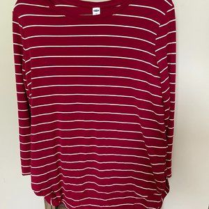 Red Striped Long Sleeve Old Navy